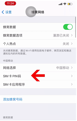 巴彦苹果14维修网分享如何给iPhone14的SIM卡设置密码 