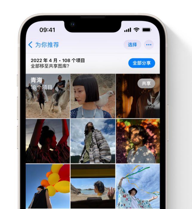 巴彦苹果维修网点分享在 iPhone 上使用共享图库 